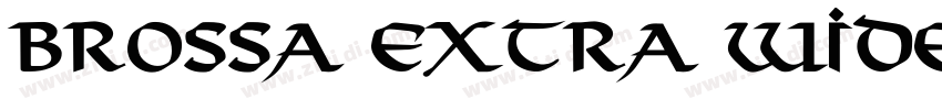 Brossa Extra Wide Bo字体转换